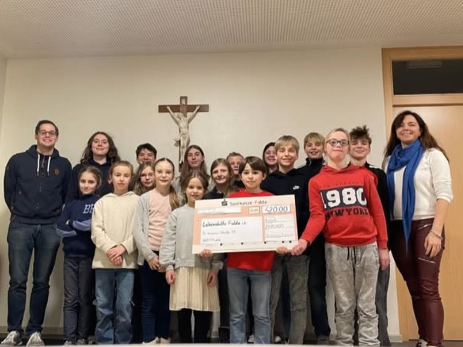 Spendenübergabe Messdiener Künzell