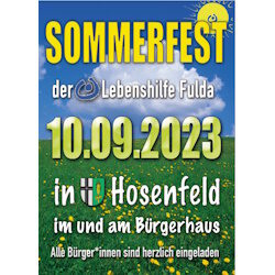 Flyer Sommerfest 2023